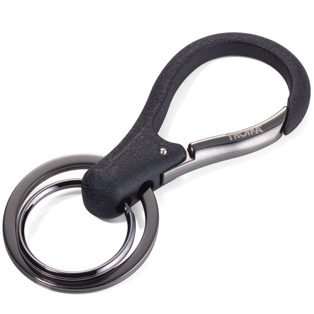 9823 KR17-09/GM Key Organiser with 2 Rings Carabiner Lacquered Key